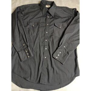 Ruddock Pearl Snap Western Shirt Mens 17.5 - 34 Classic Fit Extra Long Tail